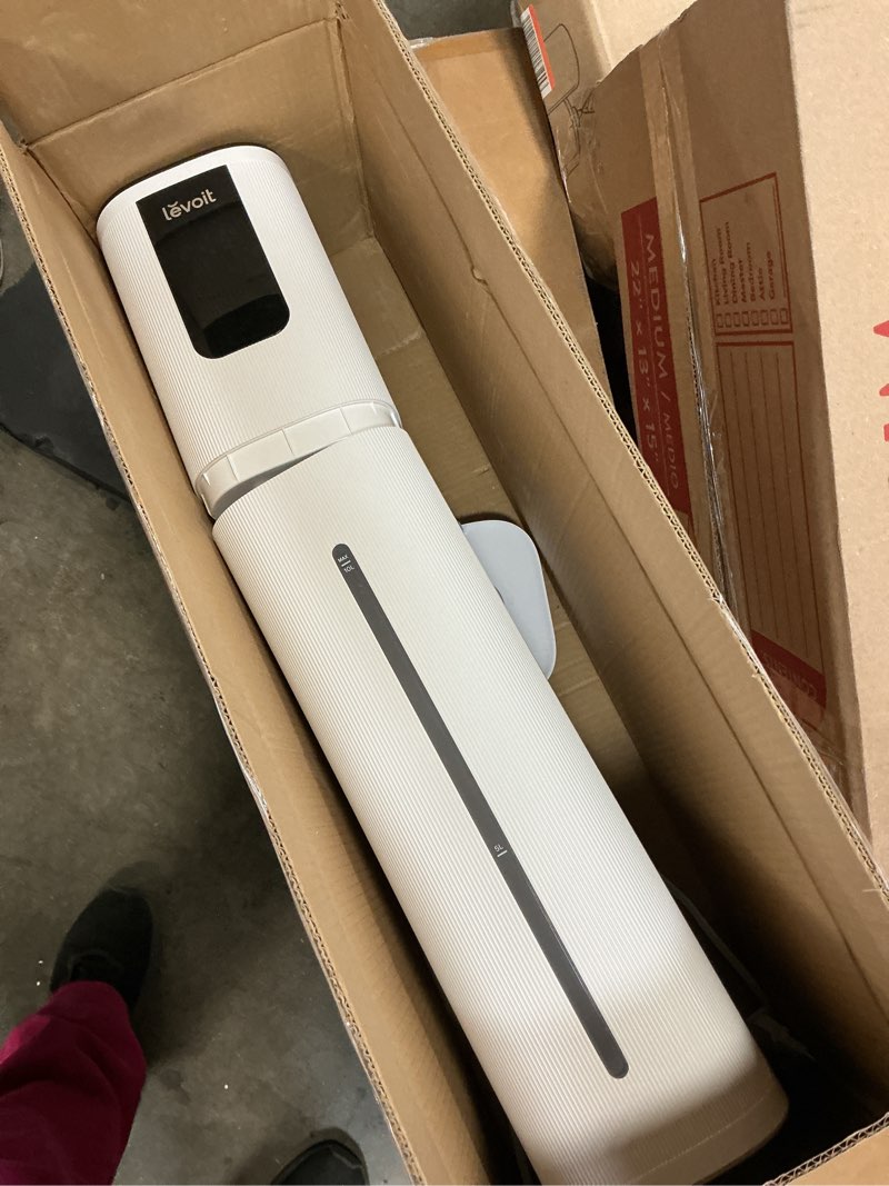 Condition photo showing As Is for LEVOIT OasisMist 1000S (10L) Smart Humidifier for Home Large Room Bedroom, Last 100 Hours Suitable for Indoor Plant, Cover up to 600ft², Easy Top Fill, Remoter & Voice Control, Auto Mode, Quiet, White Smart Cool Mist Humidifier 10L