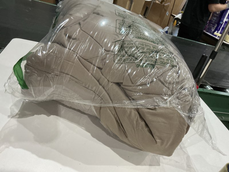 Condition photo showing Good Condition for Bare Home Comforter Set - Queen Size - Ultra-Soft - Goose Down Alternative - Premium 1800 Series - All Season Warmth (Queen, Taupe) Queen 08 - Taupe