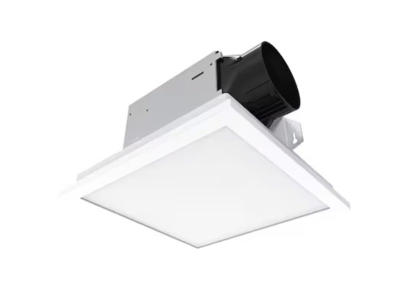 Utilitech Ventilation fan 1.5-Sone 100-CFM White Decorative Lighted Bathroom Fan (ENERGY STAR Certified)