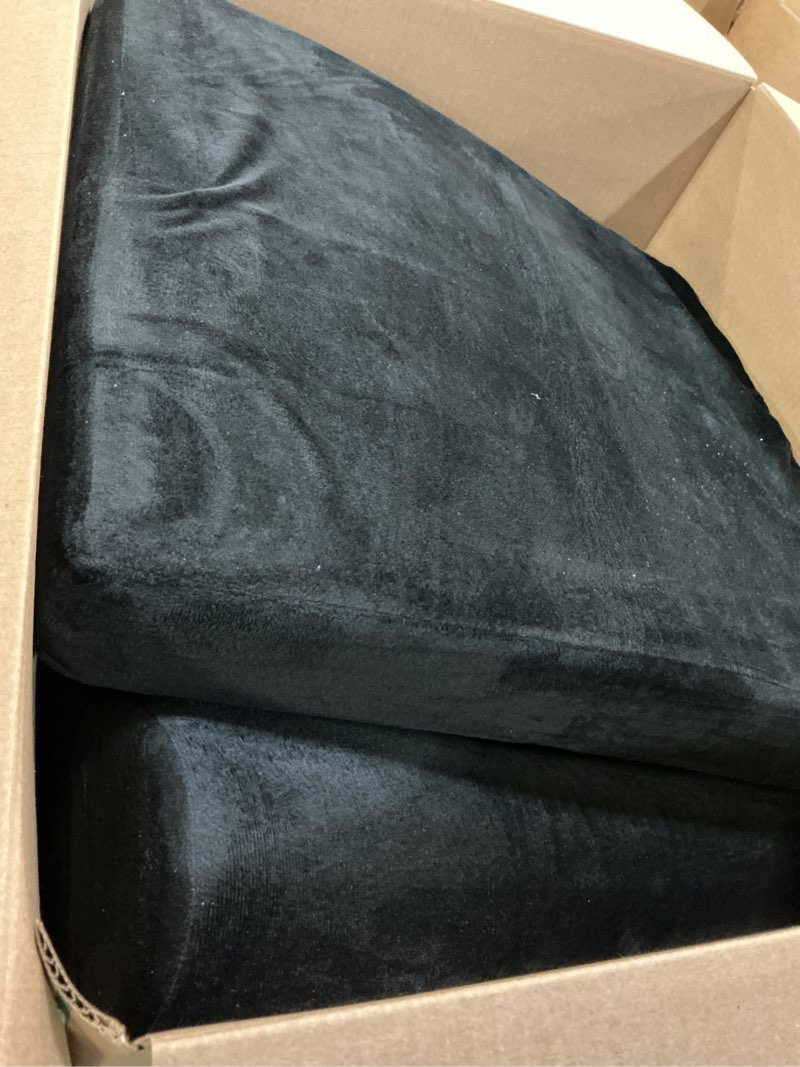 Condition photo showing Good Condition for ROYALAY Recliner Cushions for Elderly Lumbar Support Pillow with Thickened Seat Cushion for Long Sitting High Desnity Foam Pillow with Headrest Non-Slip Extra Large Cushions for Sofa Chairs,Black