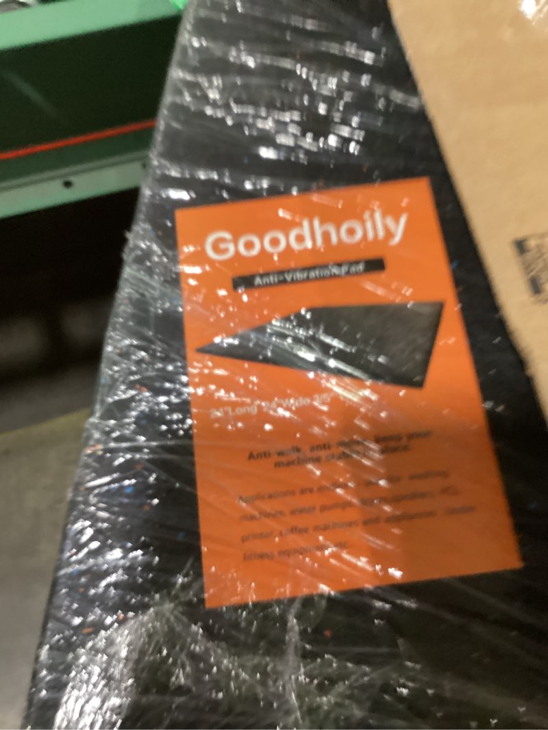 Condition photo showing New/Like New for Goodhoily Anti-Vibration Pad 24" x 24",3/5" Heavy Duty Thick- Rubber Vibration Pad -Sound Absorbing 