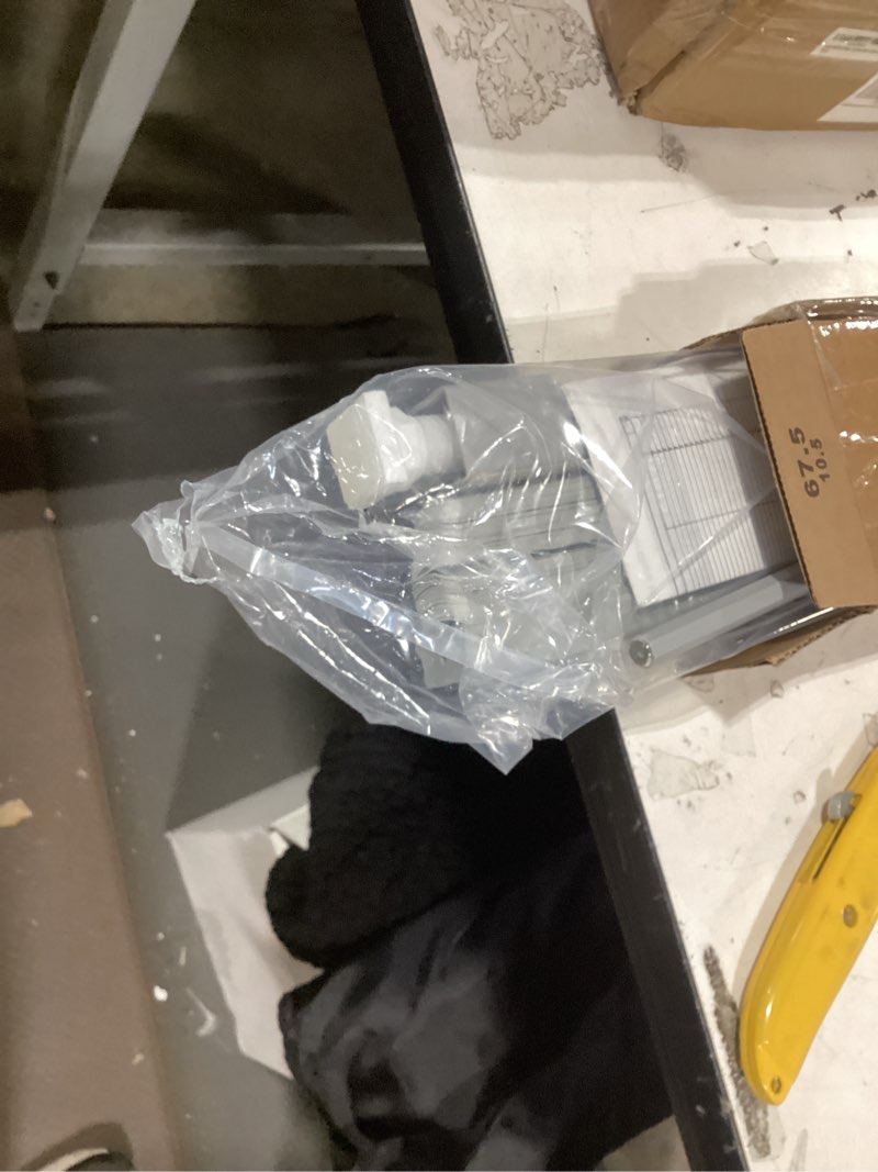 Condition photo showing Good Condition for lazblinds no tools no drill 1" vinyl mini blinds, cordless blinds for windows, light filtering horizontal window blinds & shades, 27" w x 64" h, grey cordless-grey 27" w x 64" h