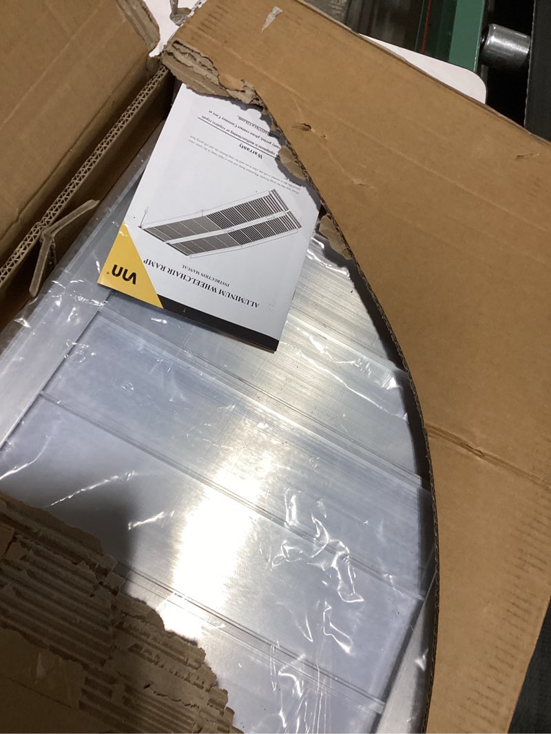 VNN Portable Wheelchair Ramp 2FT, Non-Slip Aluminum Material Handling Ramps for Wheelchairs for Home