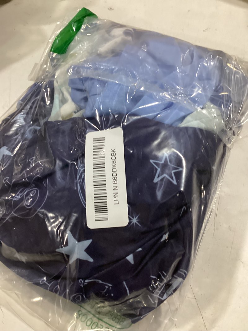 Condition photo showing Good Condition for Bienbee Dog Pajamas, 4 Pack Dog Recovery Suit Shedding Suit Cute Soft Puppy Clothes Dogs Pjs Onesies Jammies Adjustable Breathable & Stretchy Clothes for Small Medium Large Dogs Girl Boy Puppy-S Dinosaurs,Planets,Blue,Light Gray Small