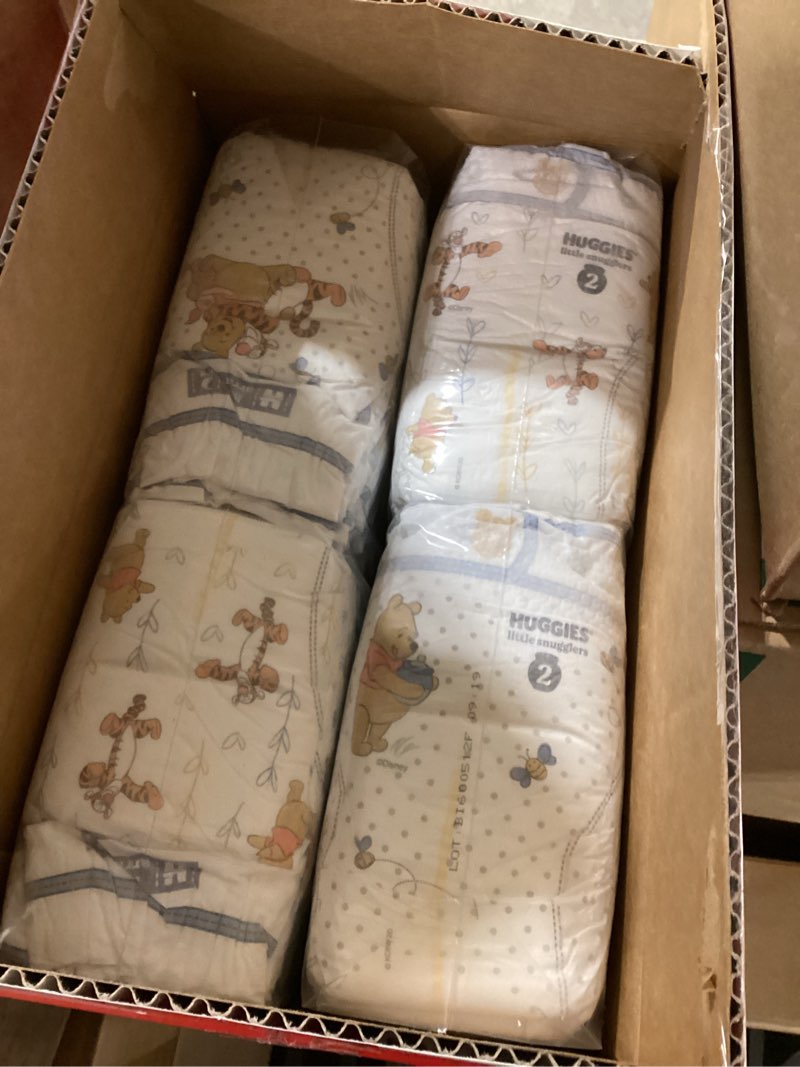 Condition photo showing New/Like New for Huggies Size 2 Diapers, Little Snugglers Baby Diapers, Size 2 (12-18 lbs), 84 Count, Packaging May Vary Size 2 84
