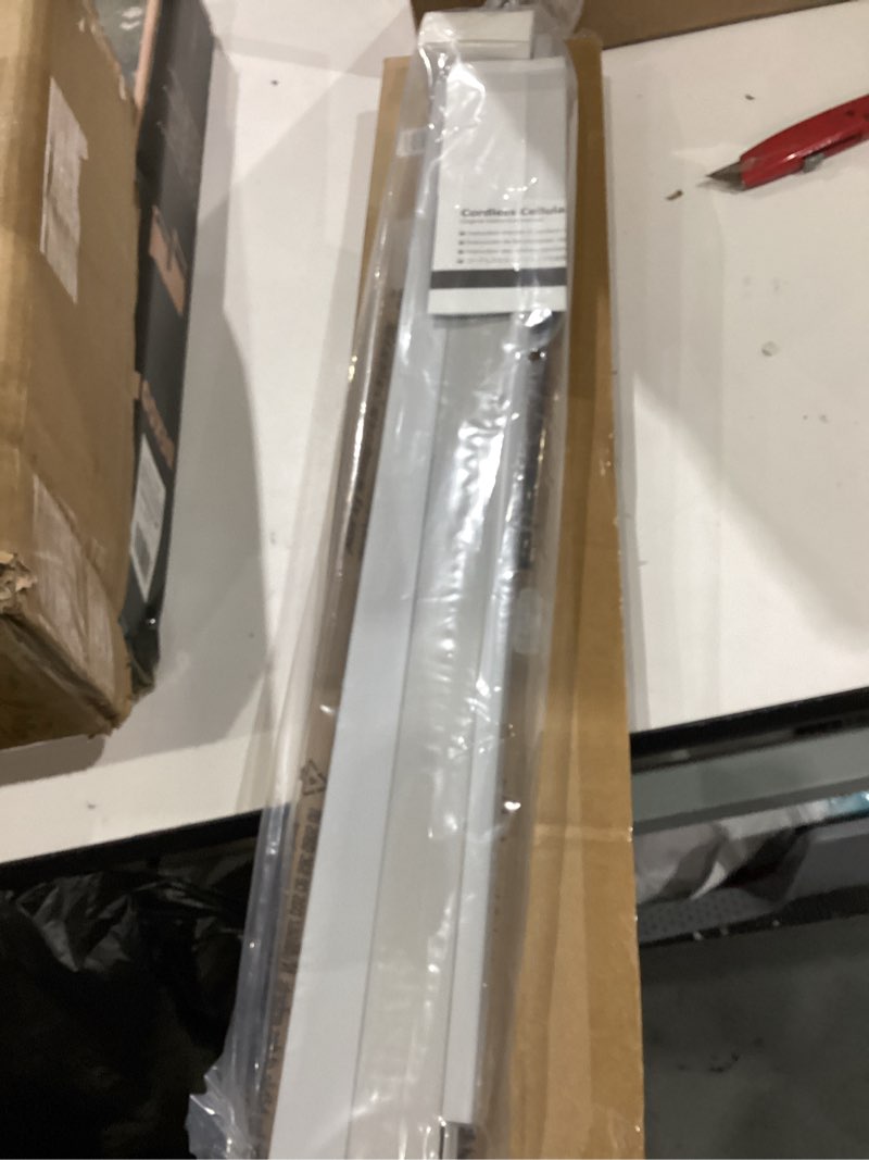 Condition photo showing Good Condition for similar)))))window blinds cordless no drill cut to size clip on stick on self adhesive temporary blinds pleated paper blinds for windows doors shades for home nursery bedroom kitchen bathroom white - 1 pack 35\"w x 59\"h