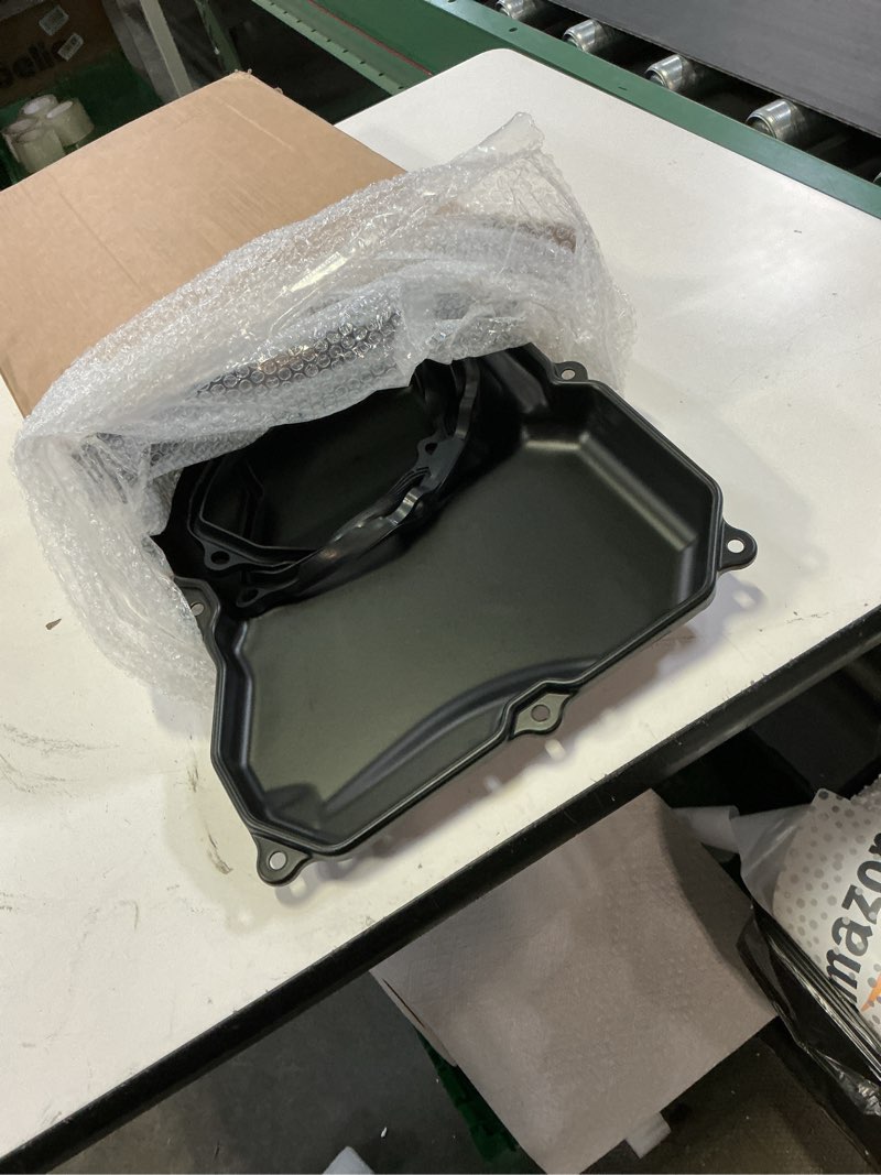 Condition photo showing Good Condition for 09p-321-361 09p321361 oil pan with gasket fits for vw tiguan atlas atlas cross sport arteon & audi q3 2018–2024 1.4l 2.0l 3.6l, aluminum transmission oil sump