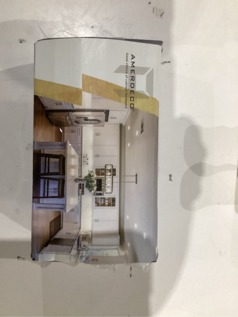 Condition photo showing New/Like New for Amerdeco 10 Pack Oil Rubbed Bronze 5 Inch(128mm) Hole Centers Kitchen Cabinet Pulls Cabinet Hardware Kitchen Handles for Cabinets Cupboard Handles Drawer Pulls 5"/128MM Hole Center 10 Pack Oil Rubbed Bronze