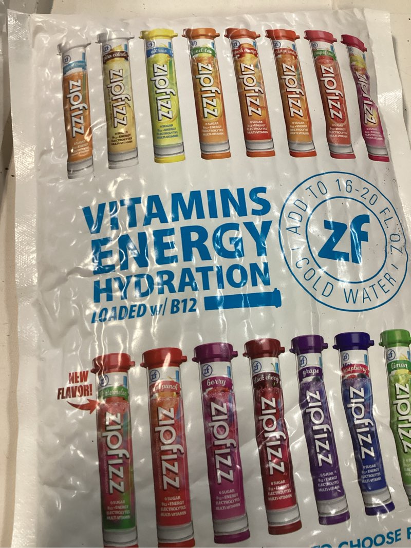 Condition photo showing New/Like New for Zipfizz Daily Energy Drink Powder, Variety Pack, 15 Pack | 3-in-1 Sustained Energy, Rapid Hydration, and Essential Vitamins | Sugar-Free | Electrolyte Powder | Contains Vitamin B-12 & Antioxidants Variety 0.39 Ounce (Pack of 15)