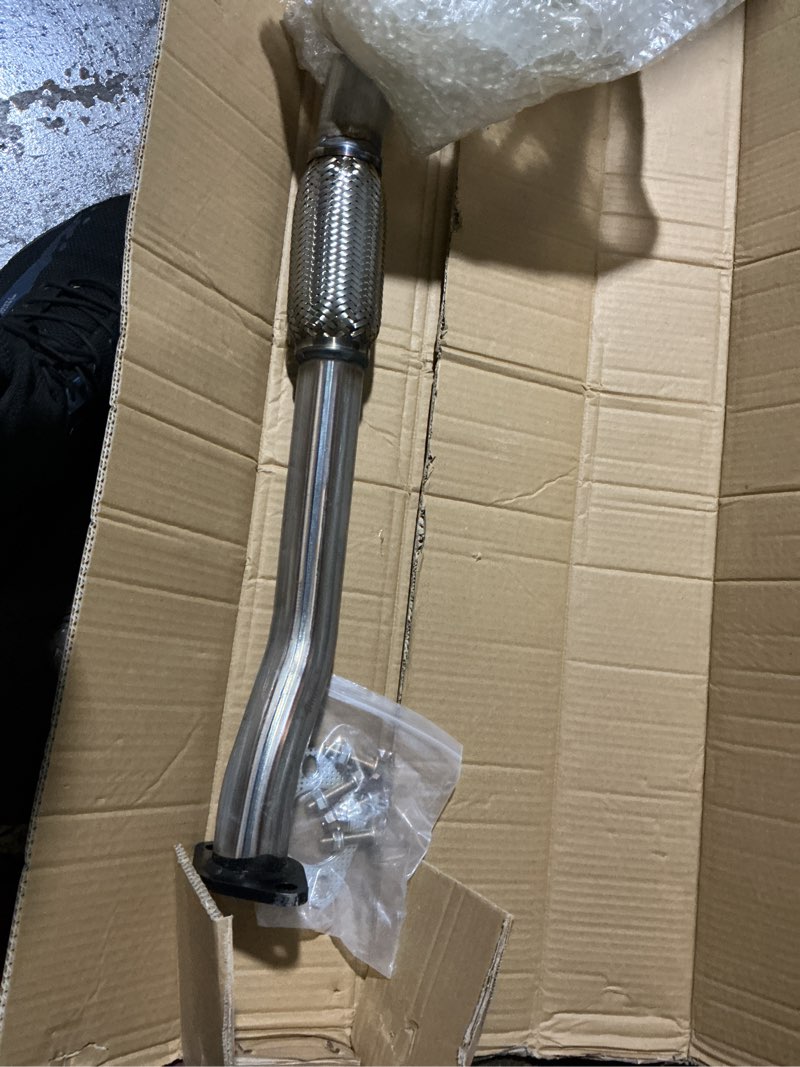 Condition photo showing As Is for exhaust flex pipe