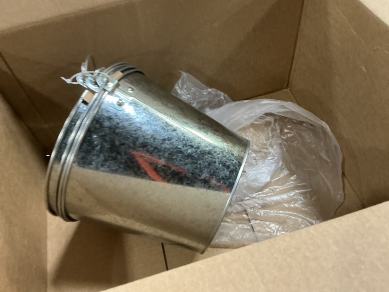Condition photo showing New/Like New for 5-quart galvanized pail beer bucket 9x9x7 inches (pack of 3)