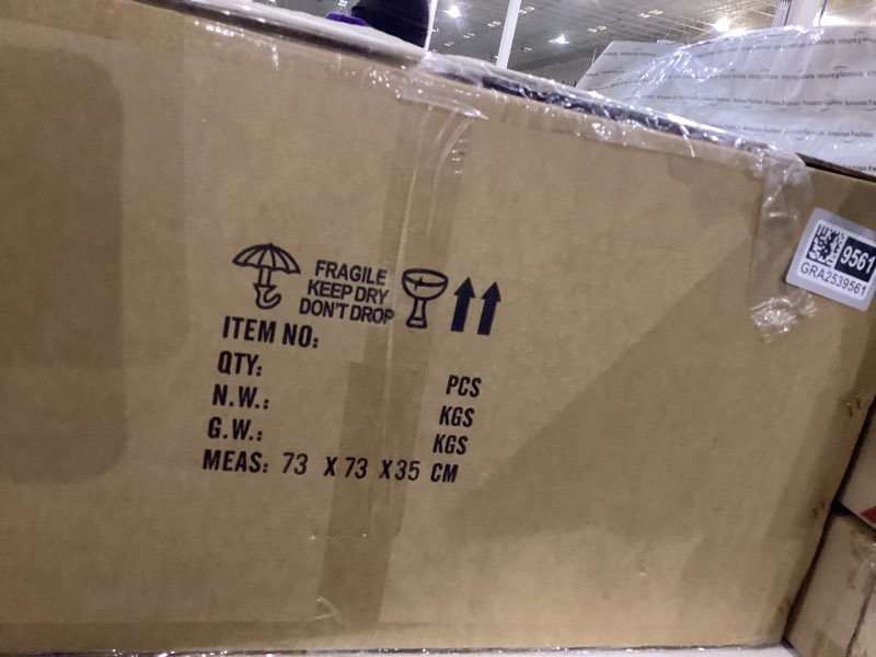 Condition photo showing New/Like New for KoKo&Yukina 16-Light Black Mid Century Modern Chandelier for Living Room Staircase Chandelier for Entryway Globe Milky White Glass Pendant Light High Ceiling Chandeliers Foyer (Bulb & Remote Incl.) Black & Milky Glass 16-Light, D23.6"