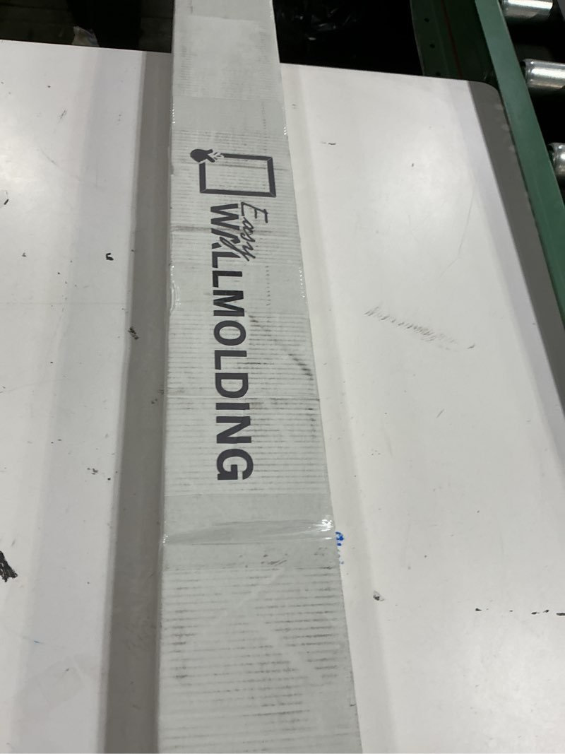 Condition photo showing New/Like New for peel and stick wall molding package ready to assemble, pre-cut factory primed, wall panel kit, wall molding package - wall trim kit (model-3)