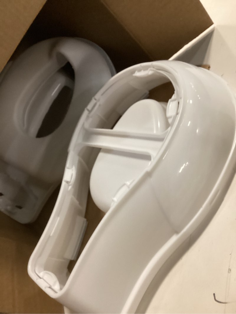 Condition photo showing As Is for Summer Infant by Ingenuity My Size Potty Pro in White, Toddler Potty Training Toilet, Lifelike Flushing Sound, for Ages 18 Months+, Up to 50 Pounds