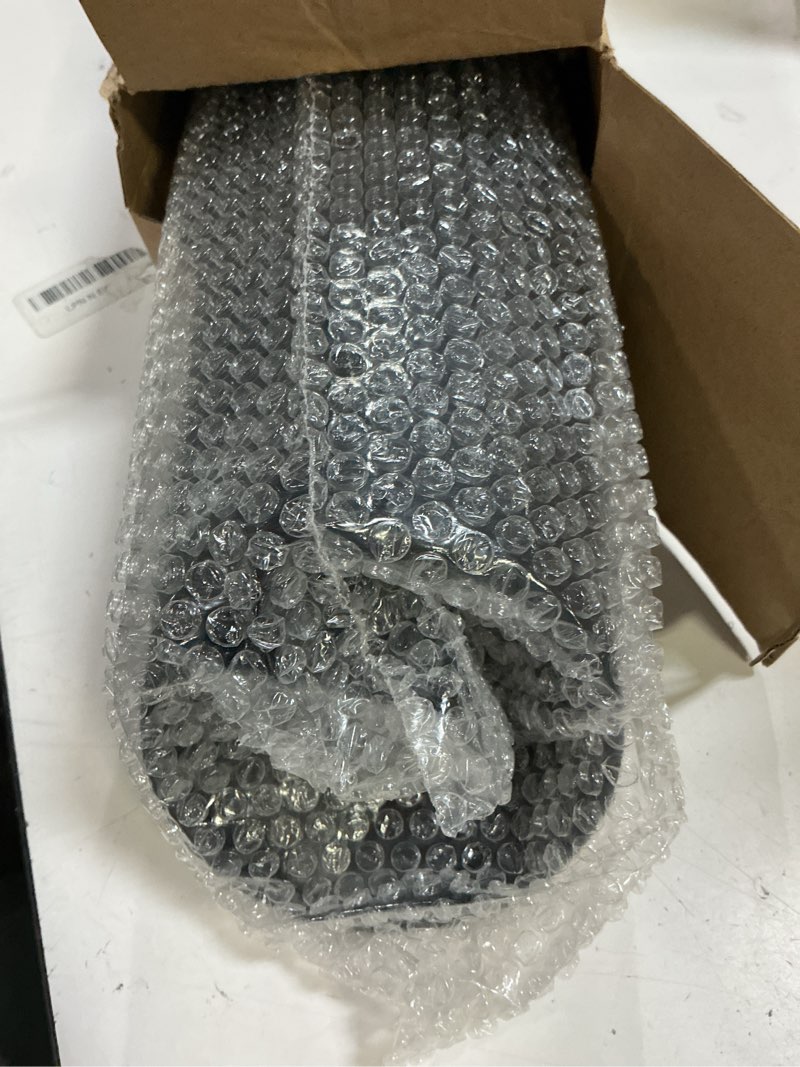 Condition photo showing New/Like New for a-karck exhaust tip 3 inch inlet, 3" inlet 4" outlet 12" long black coated finish muffler tip for truck tailpipe, stainless steel rolled edge bolt on black