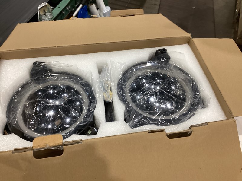 Condition photo showing New/Like New for 9 inch led headlights 9'' led jl headlight z-shaped halo drl with fog lights compatible for 2018-2025 jeep wrangler jl jlu unlimited sport rubicon sahara gladiator jt dot