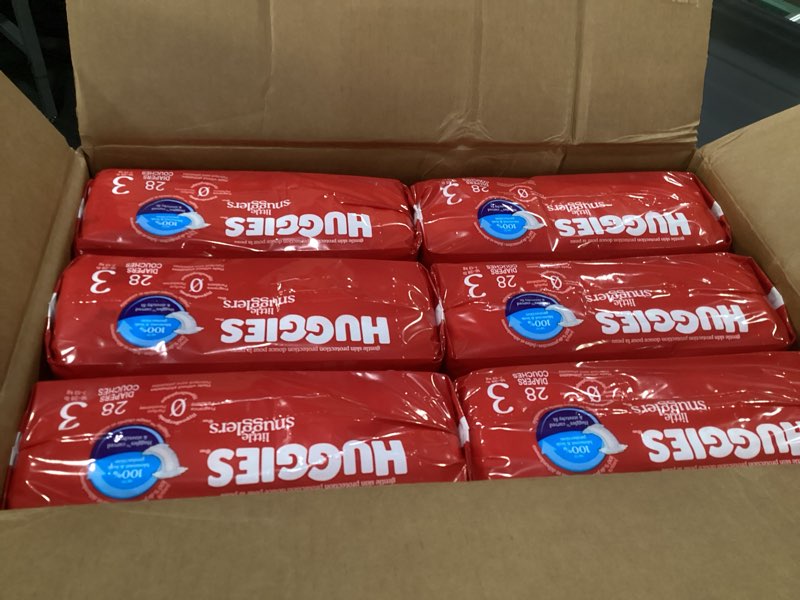 Condition photo showing As Is for Huggies Little Snugglers Disposable Diapers - Size 3 - 168ct