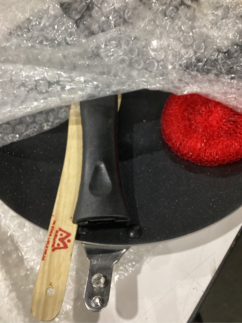 Condition photo showing Good Condition for dby nonstick roti pan 275mm | 2.6mm thick flat tawa for chapati, roti, and paratha gas stove compatible non-stick griddle pan with cool touch handle skillet crepe pan dosa tava