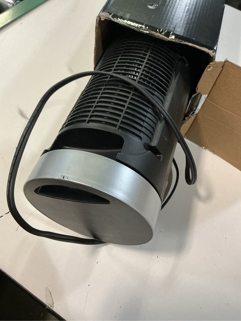 Condition photo showing As Is for Space Heater for Indoor Use with Remote - 70° Oscillating Tower Electric Heater, 24 Inchs, 12H Timer, 1500W Quiet PTC Ceramic Heating with Thermostat, Fast Safety Heat for Office, Home, Bedroom