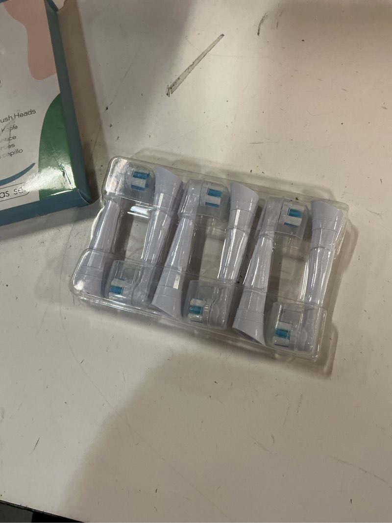 Condition photo showing New/Like New for 6 pack io replacement heads compatible with oral b io 2 3 4 5 6 7 8 9 10 deep clean series electric toothbrush, toothbrush heads compatible with oral b io for plaque removal (white) white 6 count (pack of 1)