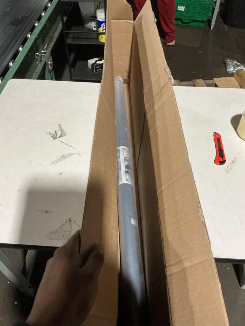 Condition photo showing As Is for WPCTEV Window Film One Way Mirror Film Privacy Static Non-Adhesive Decorative Heat Control Anti UV Window Tint for Home and Office Silver 6 Mil 35.4 Inch x 16.4 Feet Silver 35.4 Inch x 16.4 Feet