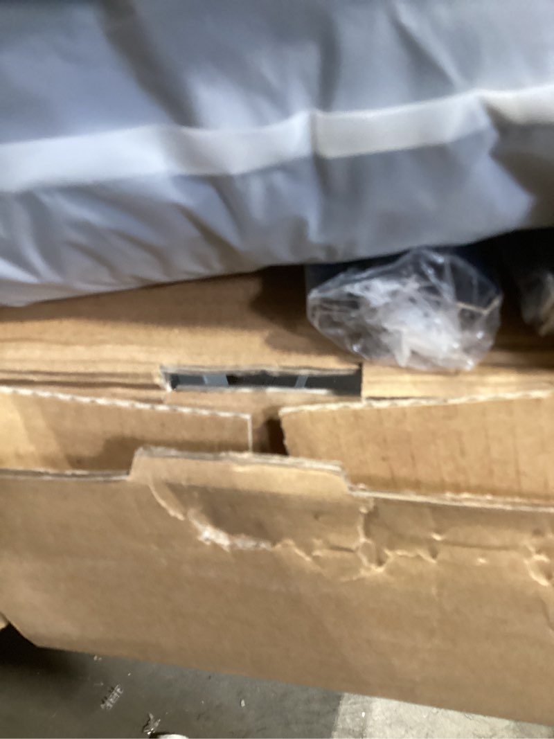 Condition photo showing New/Like New for room divider blackout curtains flexible sliding tracks sets ceiling mounted rod window curtain privacy separation for bedroom living rooms,1 panel grey drape and black track set-w180xh72 in grey 180"w x 72"l (pack of 1)