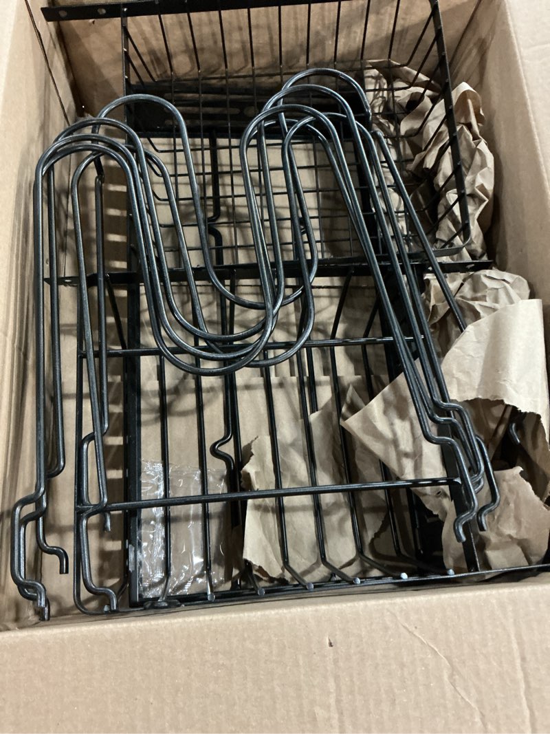 Condition photo showing As Is for 7-Tier Pots and Pans Organizer Under Cabinet - Cooking Pot Lid Organizer for Cabinet with Basket for