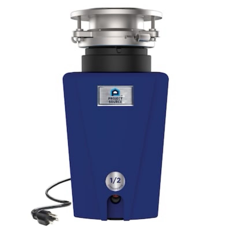 project source continuous feed 1/2-hp septic safe corded garbage disposal with noise insulation