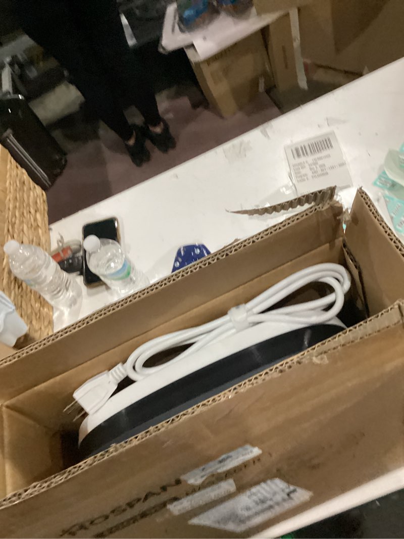 Condition photo showing As Is for HOSPAN Collapsible Foot Spa with Heat, Bubble, Red Light, and Temperature Control, Foot Bath Massager with 8 Shiatsu Massage Rollers, Pedicure Foot Spa for Relaxation and Stress Relief, Black