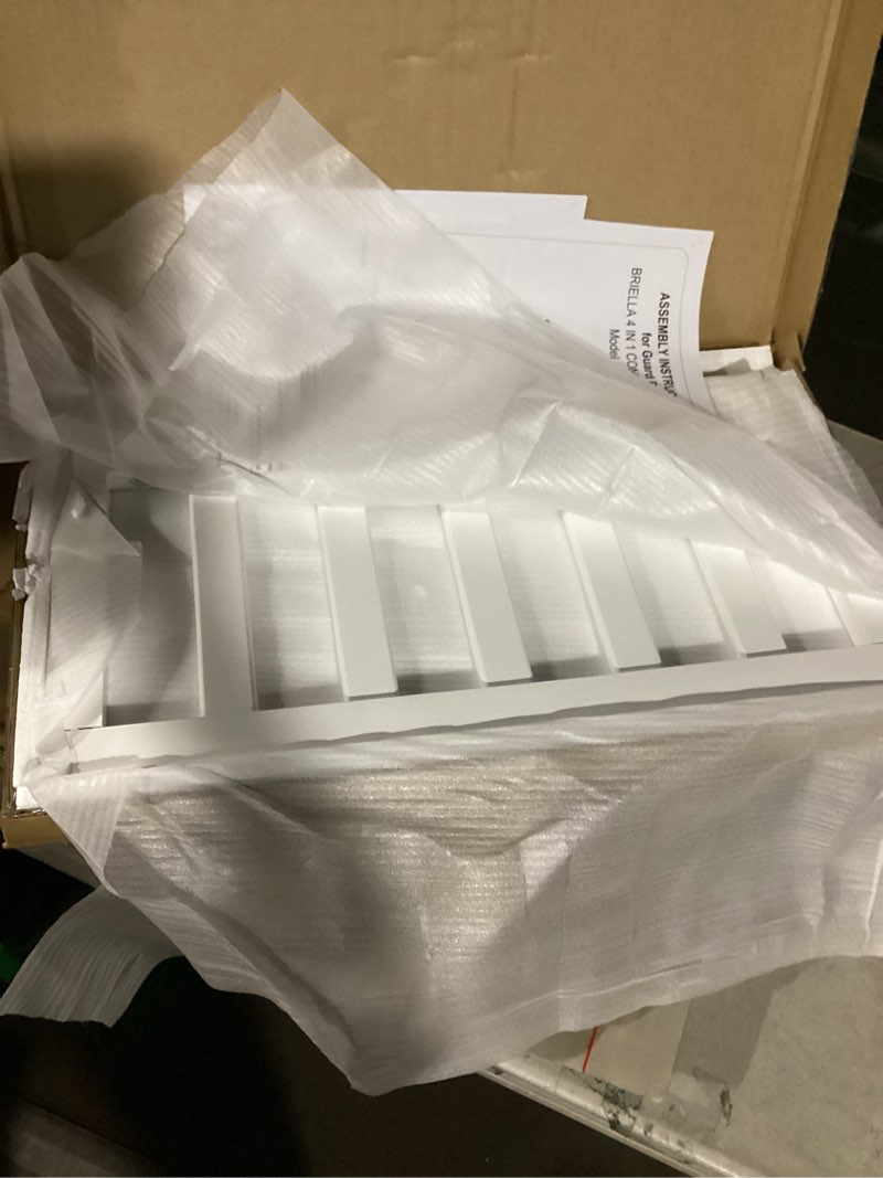 Condition photo showing Good Condition for oxford baby briella crib to toddler bed guard rail conversion kit, white, green guard gold certified