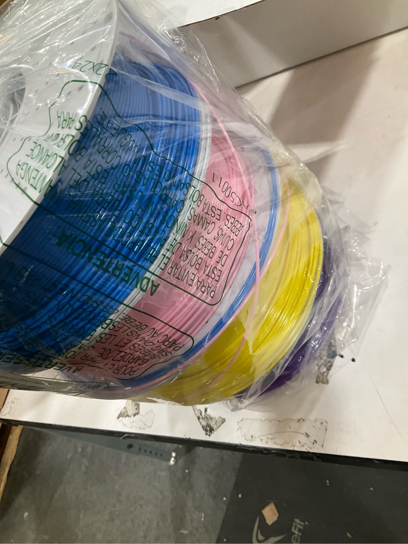 Condition photo showing Good Condition for pinball petg 3d printer filament 1.75mm high precision durable strong filament mith better flow dimensional accuracy +/- 0.02mm suitable for most fdm 3d printers 4 kilograms yellow, blue,pink, purple petg-4kg petg-1kg*4-yellow/blue/cherry blossom pink/purple