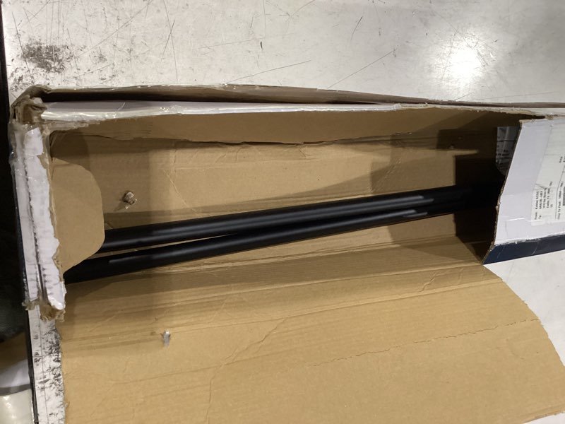 Condition photo showing As Is for kohler 23285-bl square 24" towel bar, matte black