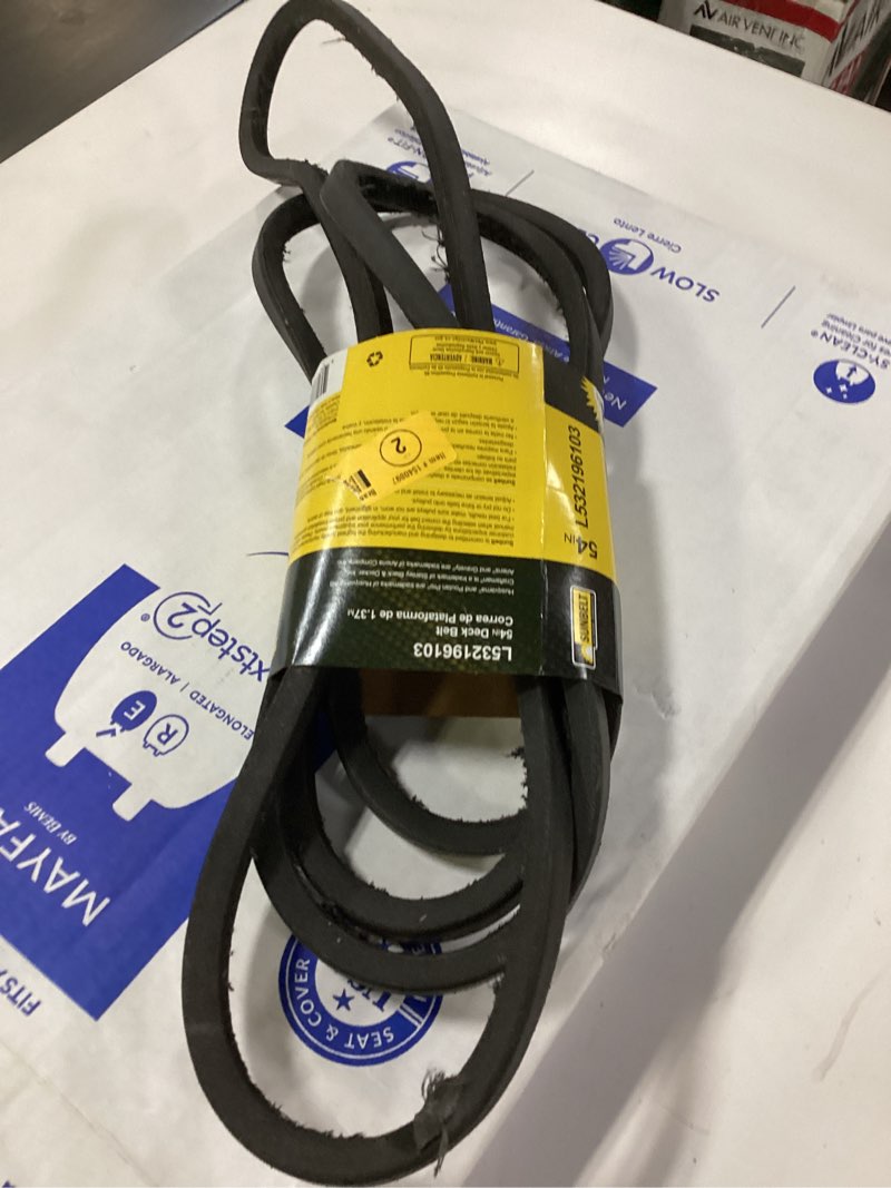 sunbelt l532196103 54" deck belt for riding mower/tractors