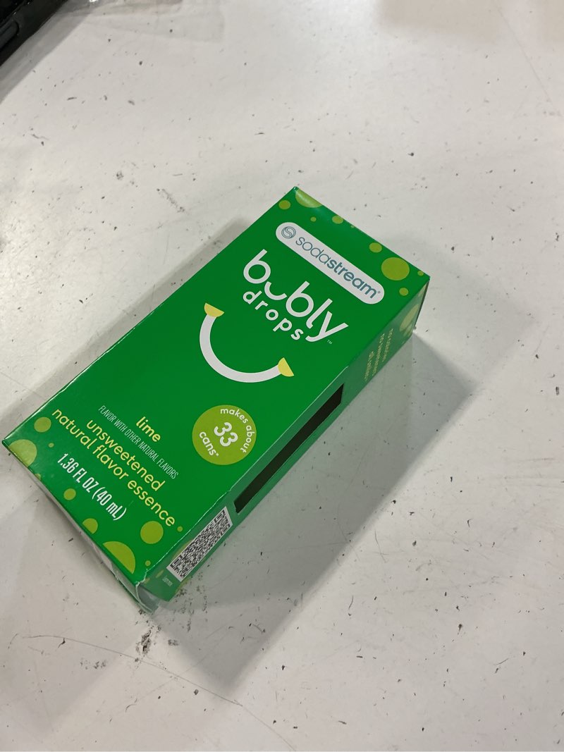 Condition photo showing New/Like New for sodastream lime bubly drops - 40 ml