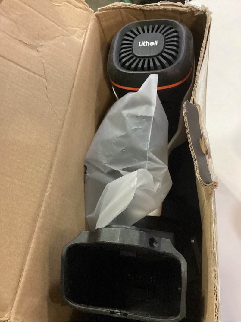 Condition photo showing As Is for Litheli Cordless Paint Sprayer with 800W Brushless Motor, 20V 4.0Ah Battery, 3.5lbs Lightweight HVLP Paint Spray Gun, 1100ml/min High Power Electric Sprayer for House Painting, Furniture, Fence U20-20V 4.0Ah