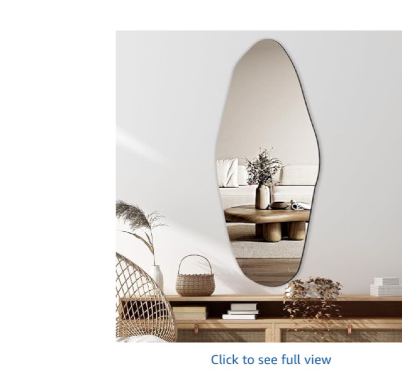 Asymmetrical Full Length Mirror