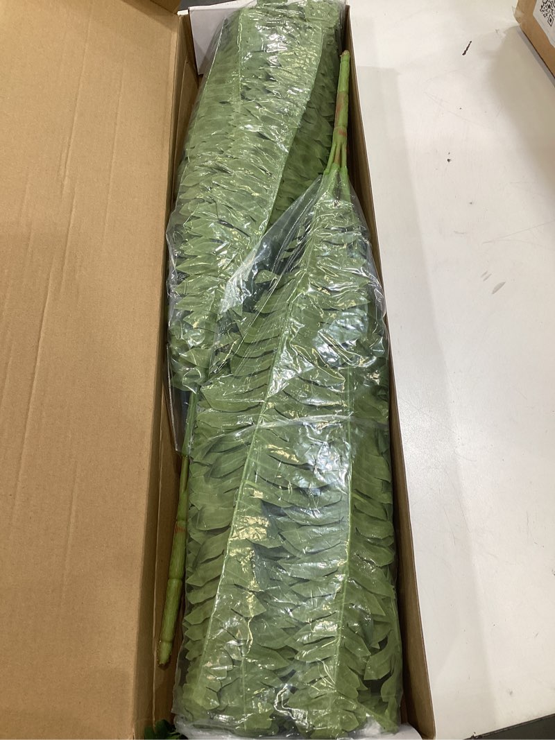 Condition photo showing Good Condition for 35" ferns artificial bush plants large, 2 artificial boston ferns with 39 fronds for outdoors home decor
