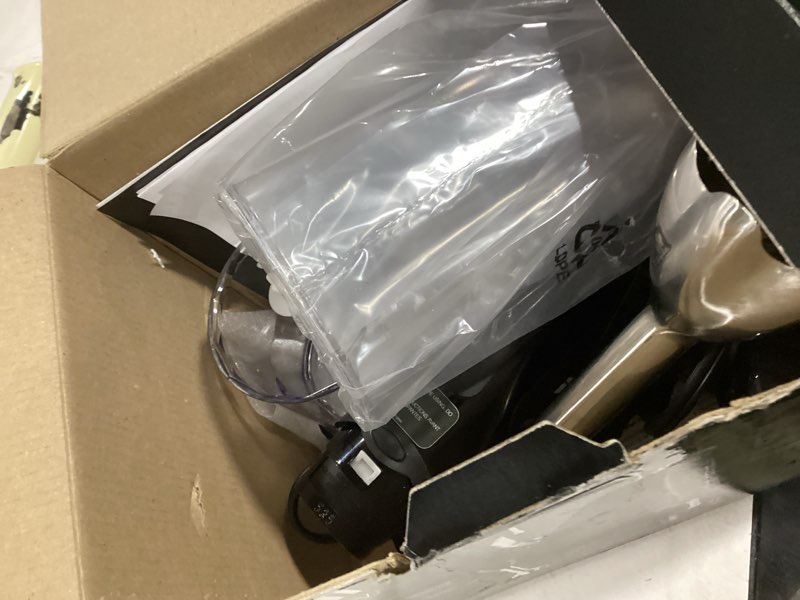 Condition photo showing As Is for Braun MQ5025 Hand Blender Multiquick Vario, MQ5025, Black MQ5025BK