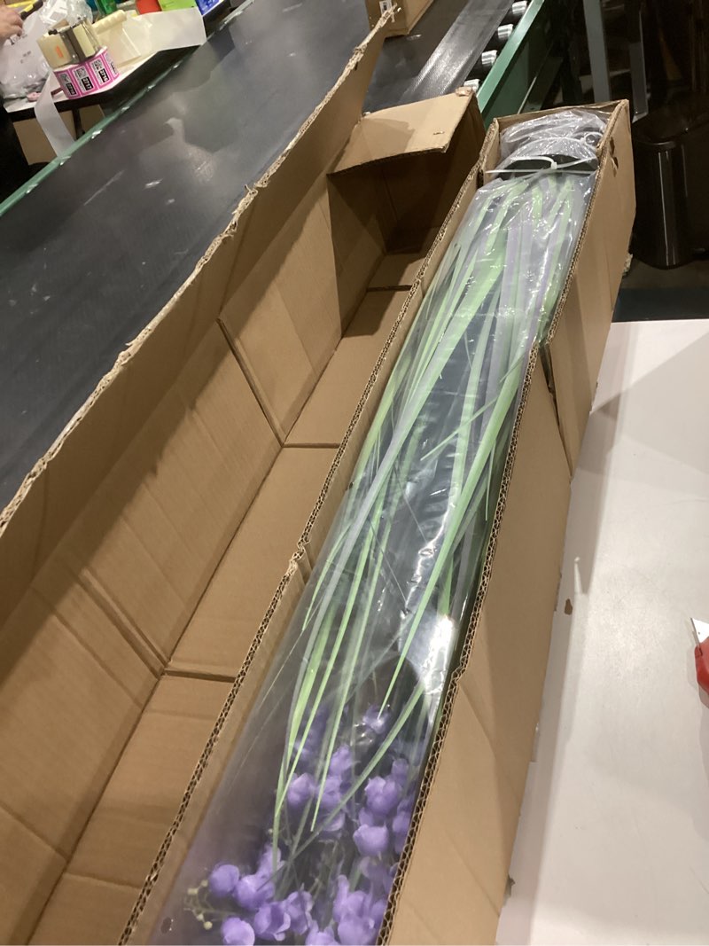 Condition photo showing New/Like New for Green Onions Home Decor Fake Plants Lily of The Valley Snake Plant Home DéCor Accents Artificial Grass Room Decor Artificial Plants Indoor Artificial Grass 47“ 1 Pack?Purple? Purple-1pcs