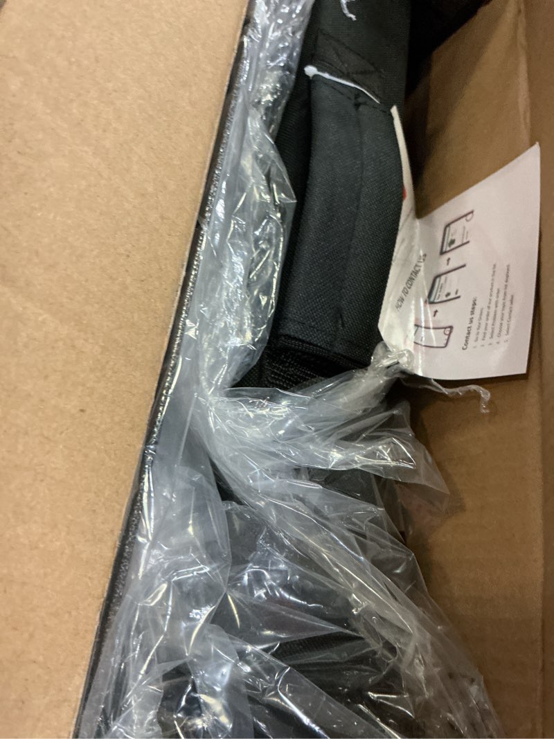 Condition photo showing Good Condition for SPORT BEATS Stadium Seats with Back Support Bleacher Chairs with Back and Cushion Thick Padded Bleacher Seats Includes Shoulder Strap Black 1pc Regular - 17" W x 12" D x 16.5" H Regular - 17"W x 12"D x 16.5"H Black 1