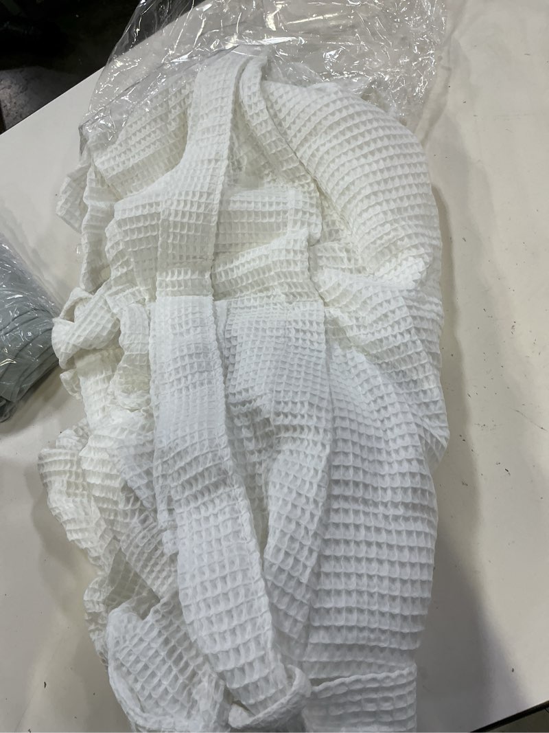 Condition photo showing Good Condition for organic turkish waffle robe, l, white