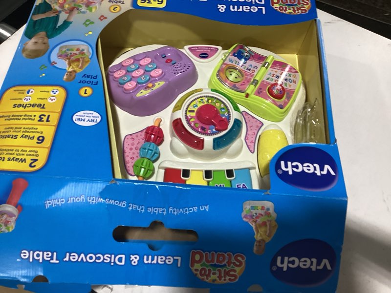 Condition photo showing Good Condition for VTech Sit-to-Stand Learn and Discover Table, Pink