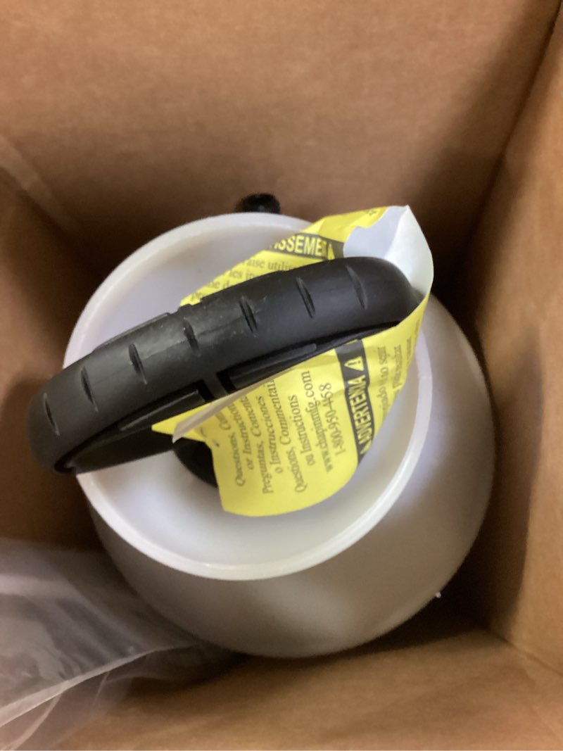 Condition photo showing Good Condition for Chapin 20005 Pump Sprayer, 2?Gallon, Lawn & Garden, Translucent Poly Tank, Funnel?Top, SureSpray Anti?Clog Filter, Adjustable Cone Nozzle & 34" Hose for Fertilizer, Weed & Pest Application 2-Gallon Sprayer