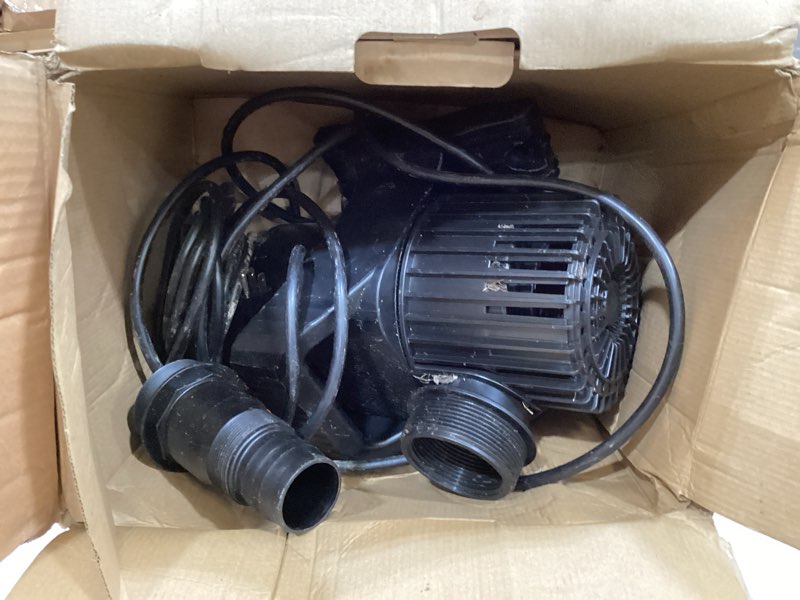 Condition photo showing As Is for oyo water outdoor extra large 11800gph-850w 32.8ft pond water-fall & kio fish fountain-s& garden pump submersible ipx8: long 32.8ft cord smart-er&quieter duck&yard&patio ponds pumps,1 barrier pump bag