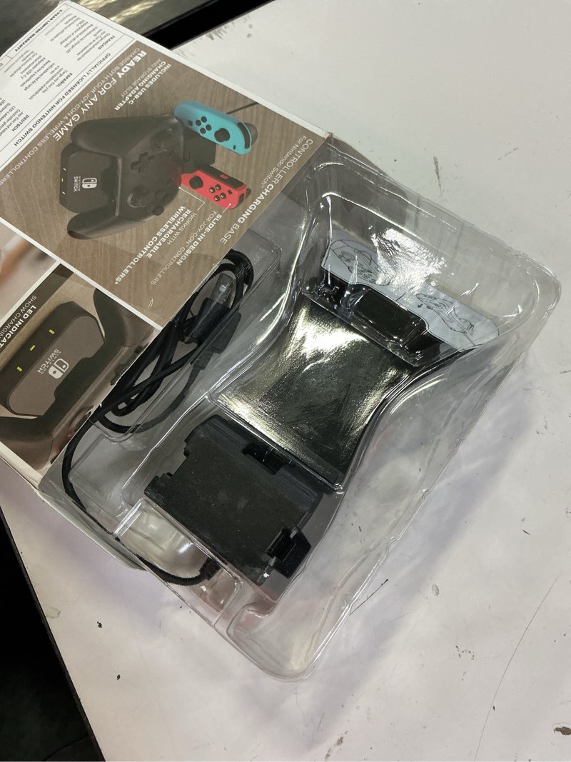 Condition photo showing Good Condition for powera controller charging base for nintendo switch, black, wireless controller charging, charge, rechargeable battery, nintendo switch, joy-con charging, powera wireless charging