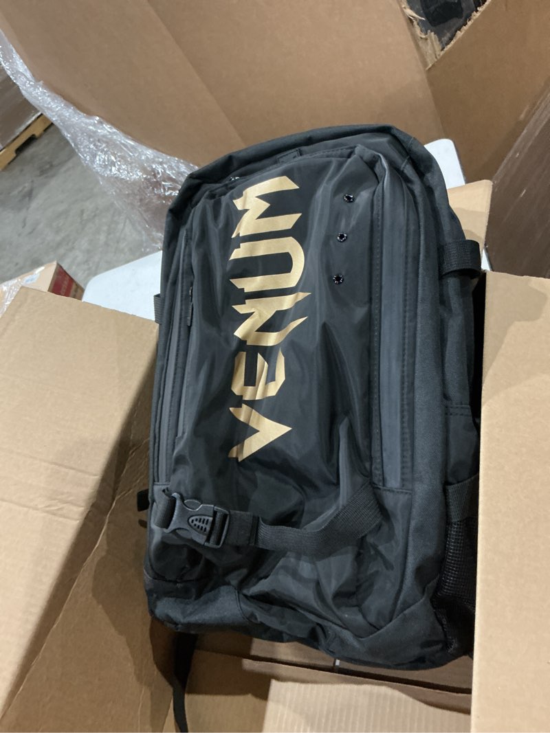 Condition photo showing As Is for venum challenger pro evo backpack - black/gold