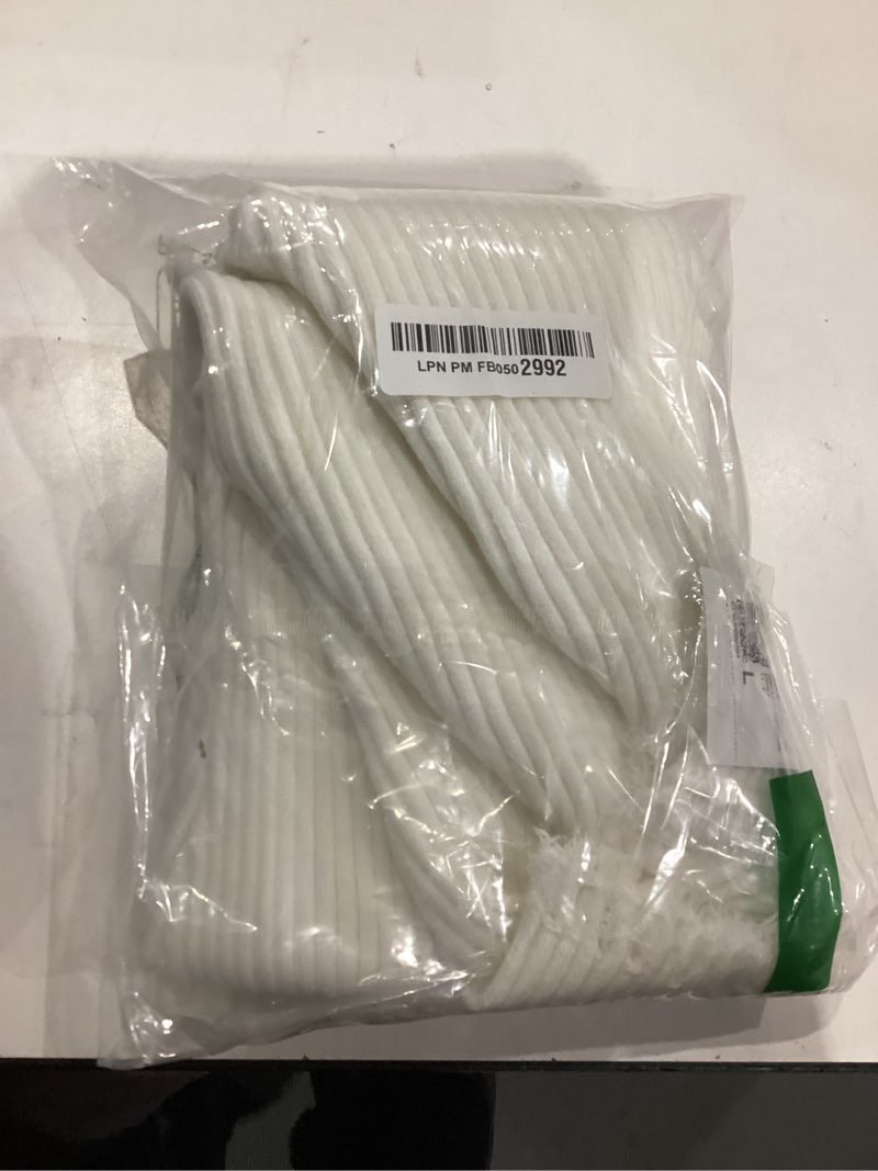 Condition photo showing New/Like New for Forever 21 Womens Frayed Cardigan Sweater Large White