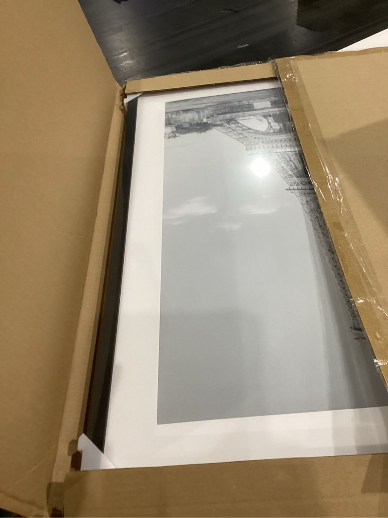 Condition photo showing New/Like New for upsimples 22x28 Poster Frame, Display Pictures 18x24 with Mat or 22 x 28 Without, Wall Hanging Picture Frames, Black, 1 Pack Black 22x28