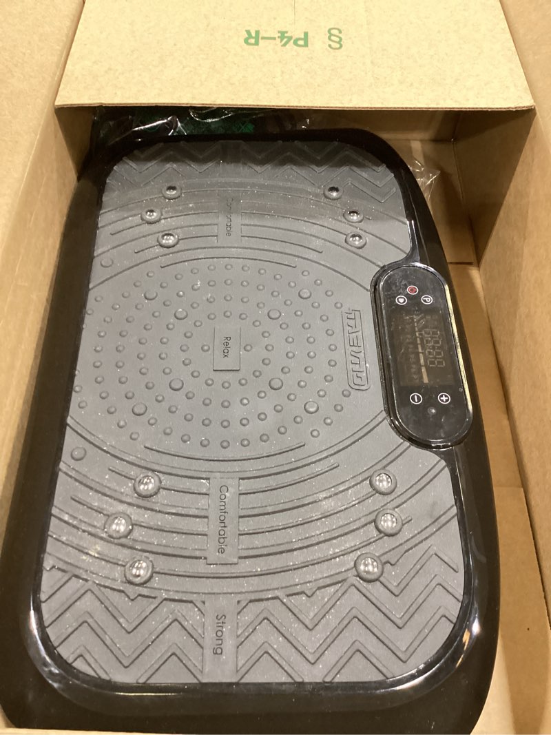 Condition photo showing Good Condition for Vibration Plate Exercise Machine 450 Lbs Capacity,Vibrating Plate for Lymphatic Drainage,Power Shake Plate 199 Speeds for Weight Loss,Full Body Vibration Platform Machines for Women Men