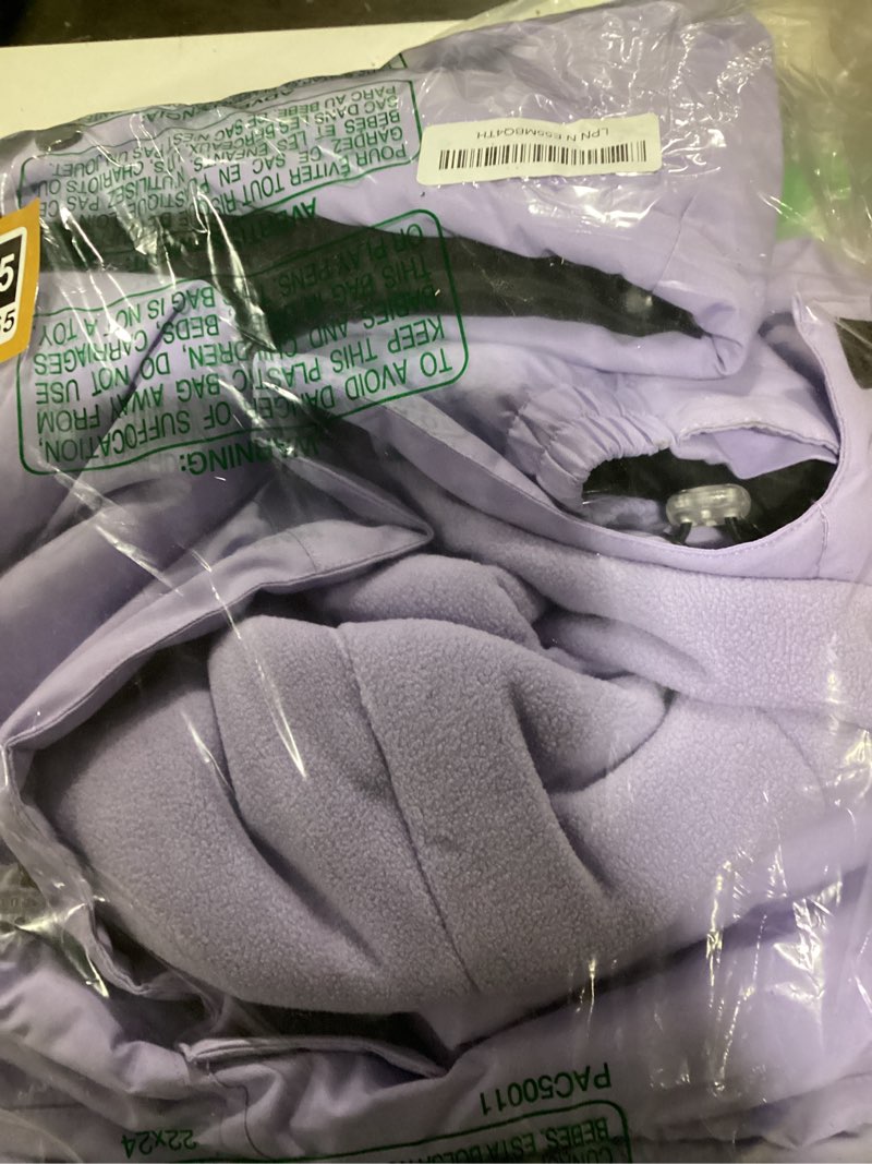Condition photo showing Good Condition for winter kids 2 piece ski suit boys/girls thicken warm hooded jacket and ski pants snowsuit snowboarding clothes purplepurple 6